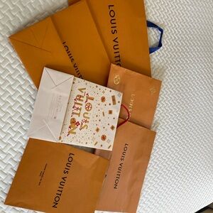 Louis Vuitton shopping bags